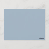 Dusty Blue Wedding Script Bedankt dat je kaart heb (Achterkant)