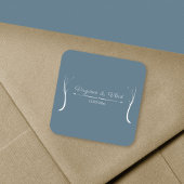 Dusty Blue Wedding Sticker