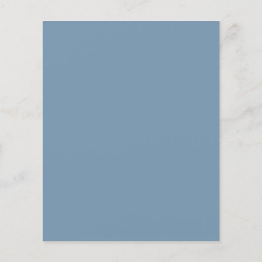 Dusty Blue Wedding Table QR Code Wedding Menu (Achterkant)