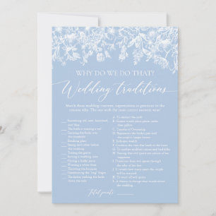 Dusty Blue Wedding Traditions Vrijgezellenfeest sp Kaart