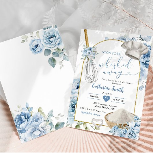 Dusty Blue weggeslingerd Vrijgezellenfeest Kaart