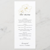 Dusty Blue & White | Chic Floral Wedding  Menu (Voorkant)