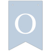 Dusty Blue White Cross Boy Baptism Bunting Flags Vlaggetjes (Tweede vlag)