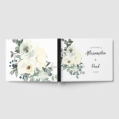 Dusty Blue & White Floral Gastenboek (Volledig)