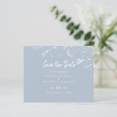 Dusty Blue White Magnolias Wedding (Staand voorkant)