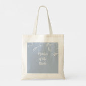 Dusty Blue White Magnolias Wedding Tote Bag (Achterkant)