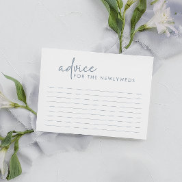 Dusty Blue & White Minimalistisch Vrijgezellenfees Informatiekaartje