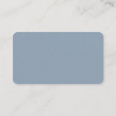 Dusty Blue & White Simple RSVP met QR-code Informatiekaartje (Achterkant)