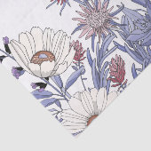 Dusty Blue Wildbloemen Ontwerpen Napkins Tissuepapier (Detail)