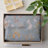 Dusty Blue Wildflower Boho Bloom Garden Boho Tissuepapier (Geschenk)