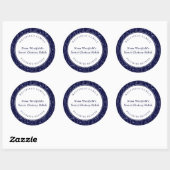 Dusty Blue Wildflower Familie Recept Eten Label (Vel)