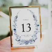 Dusty Blue Wildflower Garden Trouwtafel nummer