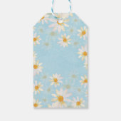 Dusty Blue Wildflower Vrijgezellenfeest Cadeaulabel (Achterkant)