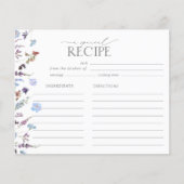 Dusty Blue Wildflower Vrijgezellenfeest Recipe (Voorkant)