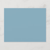 Dusty Blue Wildflower Wedding RSVP (Achterkant)