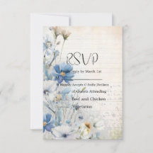 Dusty Blue Wildflower Wedding