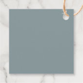 Dusty blue wildflowers boho vrijgezellenfeest bedankjes labels (Achterkant)