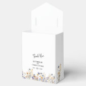 Dusty Blue Wildflowers BOHO Wedding Bedankt Bedankdoosjes (Geopend)