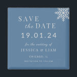 Dusty Blue Winter Wedding Save the Date Magneet<br><div class="desc">Kondig uw speciale dag in stijl aan met onze **Dusty Blue Silver Winter Wedding Save the Date Magnet**. Perfect voor winterbruiloften, deze elegante magneet heeft een sereen stoffig blauw ontwerp dat de magie van het seizoen vastlegt. Volledig aanpasbaar, u kunt het personaliseren met uw namen, trouwdatum, locatie-adres en een oprechte...</div>