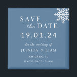 Dusty Blue Winter Wedding Save the Date Magneet<br><div class="desc">Kondig uw speciale dag in stijl aan met onze **Dusty Blue Winter Wedding Save the Date Magnet**. Perfect voor winterbruiloften, deze elegante magneet heeft een sereen stoffig blauw ontwerp dat de magie van het seizoen vastlegt. Volledig aanpasbaar, u kunt het personaliseren met uw namen, trouwdatum, locatie-adres en een oprechte boodschap....</div>
