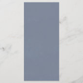 Dusty Blue Winter Wonderland Menu (Achterkant)