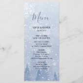 Dusty Blue Winter Wonderland Menu (Voorkant)