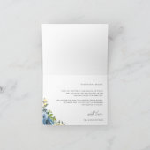 Dusty Blue Yellow Botanical Bedankt (Binnen)