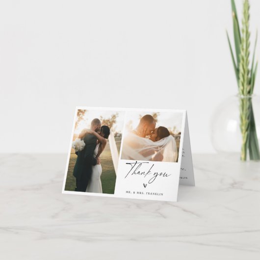 Dusty Blue Yellow Botanical Bedankt (Voorkant)