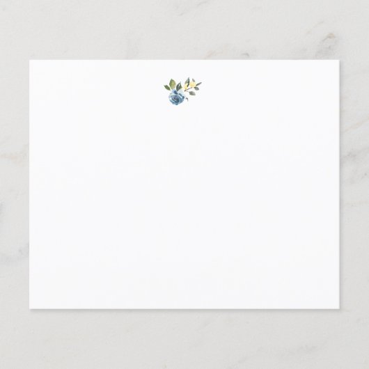 Dusty Blue Yellow Botanical Floral (Voorkant)