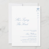 Dusty Blue Ze bindt het Vrijgezellenfeest van de K Kaart (Voorkant)