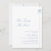 Dusty Blue Ze bindt het Vrijgezellenfeest van de K Kaart (Voorkant)