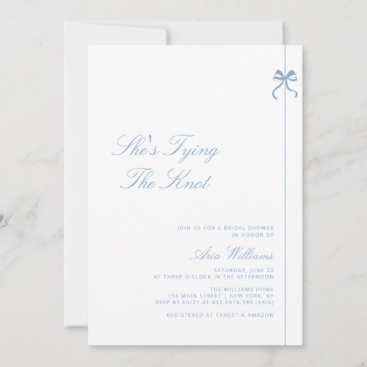 Dusty Blue Ze bindt het Vrijgezellenfeest van de K Kaart (Voorkant)