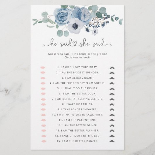 Dusty Blue zei dat ze vrijgezellenfeest game zei (Voorkant)