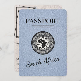 Dusty Blue Zuid-Afrika Passport Save The Date