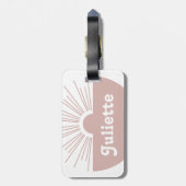 Dusty Blush Bagagelabel (Achterkant verticaal)