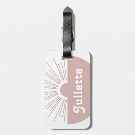 Dusty Blush Bagagelabel (Achterkant verticaal)