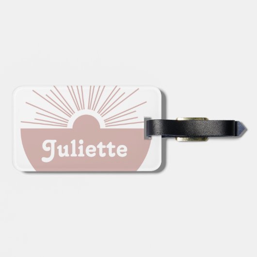 Dusty Blush Bagagelabel (Achterkant horizontaal)