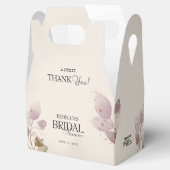 Dusty Blush Pink Floral Bedankt Vrijgezellenfeest Bedankdoosjes (Geopend)