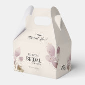 Dusty Blush Pink Floral Bedankt Vrijgezellenfeest Bedankdoosjes (Voorkant Zijde)