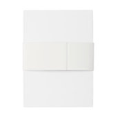 Dusty Blush Pink Floral Wedding  Uitnodigingen Wikkel (Achterkant Voorbeeld)