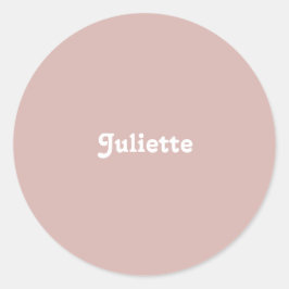 Dusty Blush Ronde Sticker