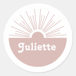 Dusty Blush Ronde Sticker