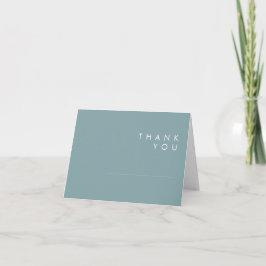 Dusty Boho | Blauw en Groen Dank u Kaart