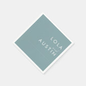 Dusty Boho | Blue Wedding Napkins Servet (Hoek)