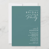 Dusty Boho | De Groene en Blauwe Bridal Tea Party Kaart (Voorkant)