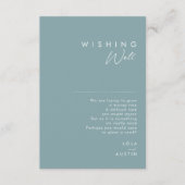 Dusty Boho | Goed voor blauwe en groene bruiloft Informatiekaartje (Voorkant)