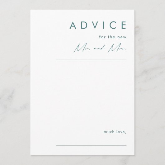 Dusty Boho | Green Wedding Advice Kaart (Voorkant)