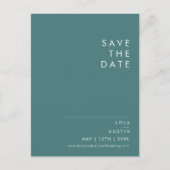 Dusty Boho | Groen sparen de Datum Uitnodiging Briefkaart (Voorkant)