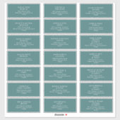 Dusty Boho | Groene gastAdresetiketten Sticker (Vel)