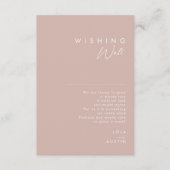 Dusty Boho | Roos- en Paars-weddenschap Informatiekaartje (Voorkant)